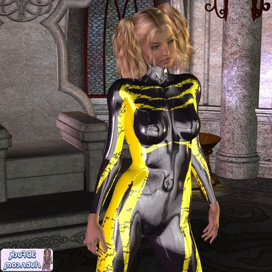 16P Blonde toon girl