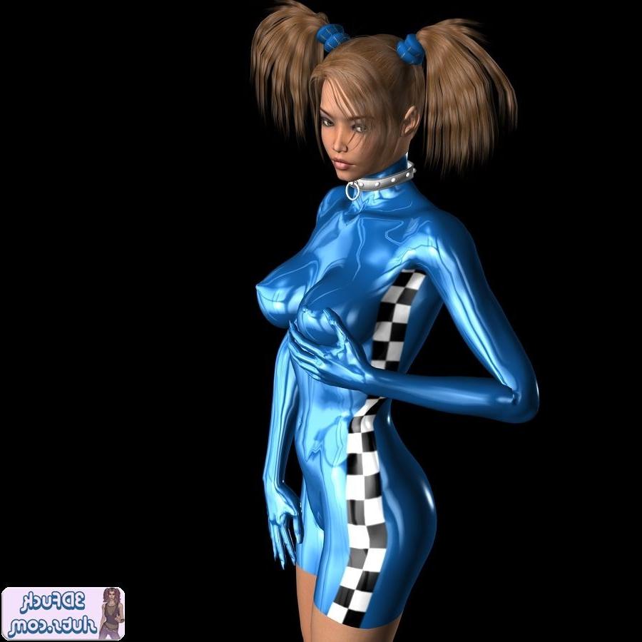 16P Toon girl in pigtails