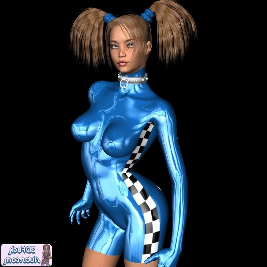 16P Toon girl in pigtails
