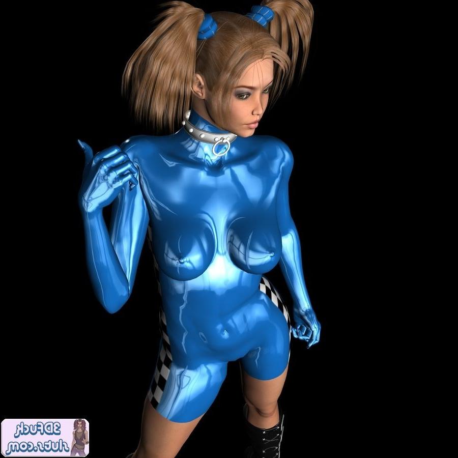 16P Toon girl in pigtails