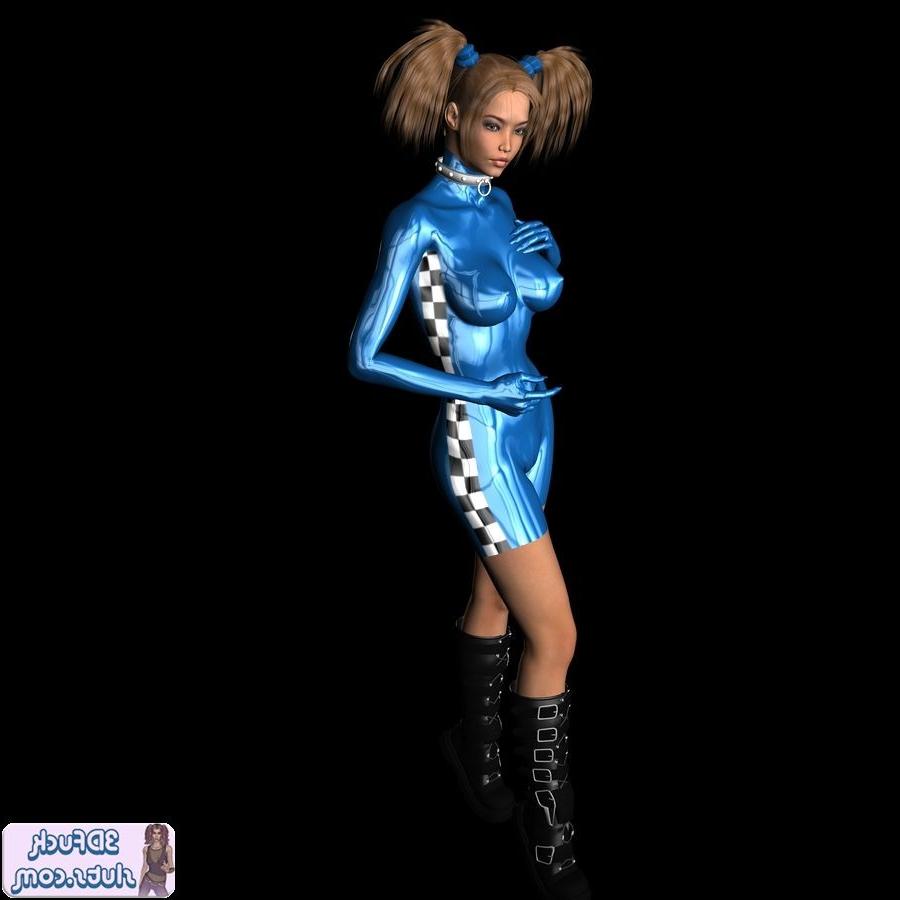 16P Toon girl in pigtails