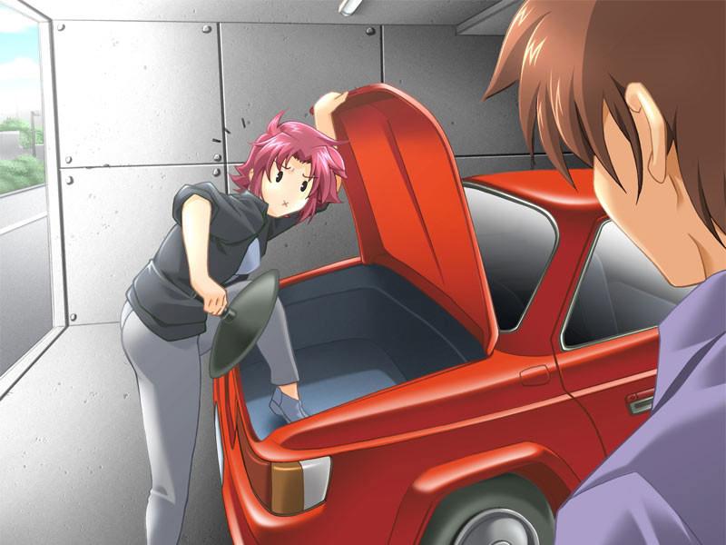20P Horny hentai female drivers love playing with their big titties