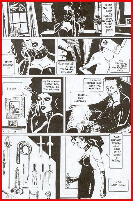 15P vintage evil female leather master