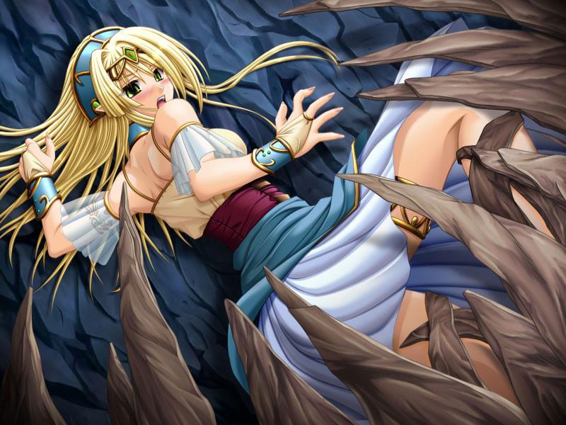 15P Dark age hentai with nasty tentacles slugs and busty blondes