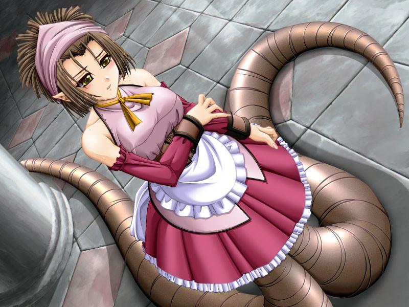 15P Dark age hentai with nasty tentacles slugs and busty blondes