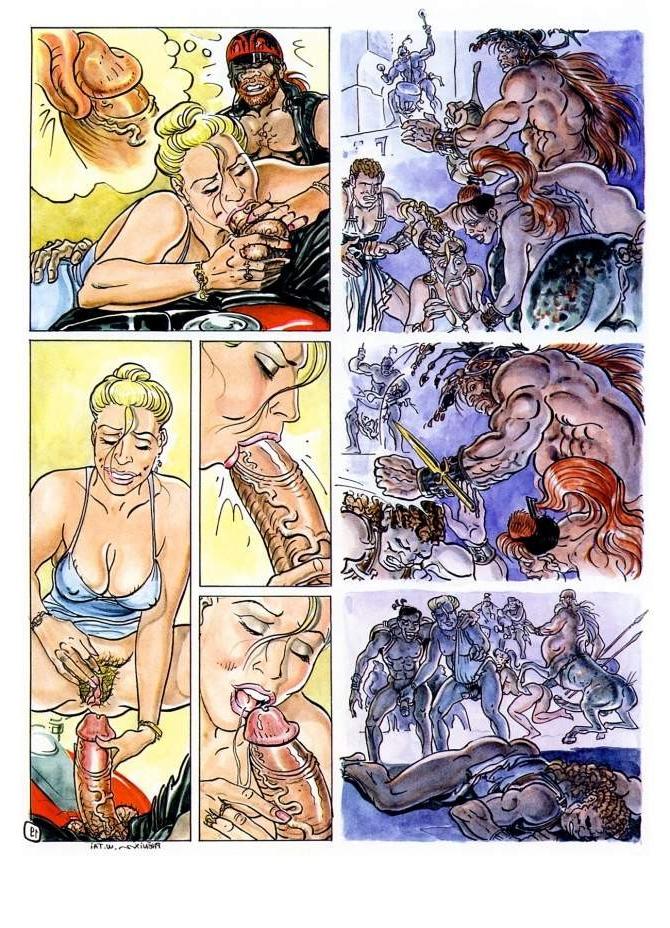 15P horny blonde blows twenty inch monster cock