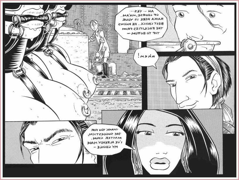 15P weird latex and leather bondage comic