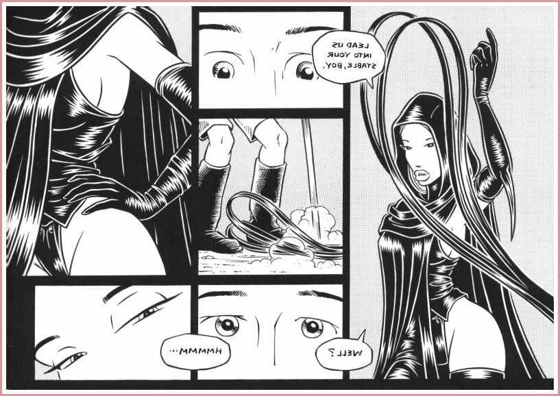 15P weird latex and leather bondage comic