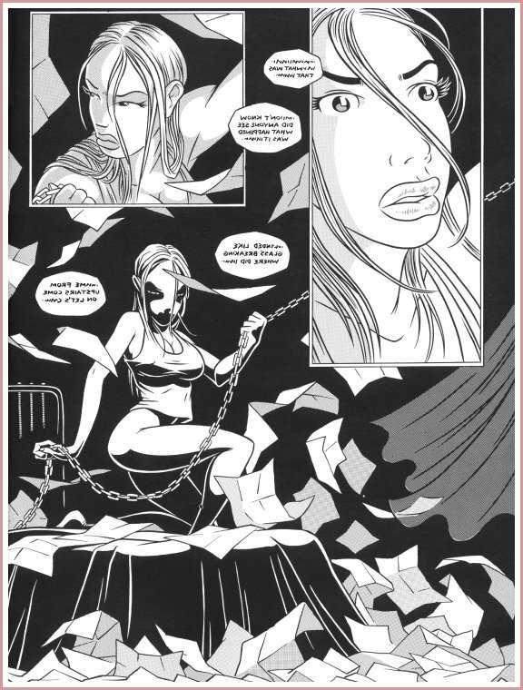 15P weird latex and leather bondage comic