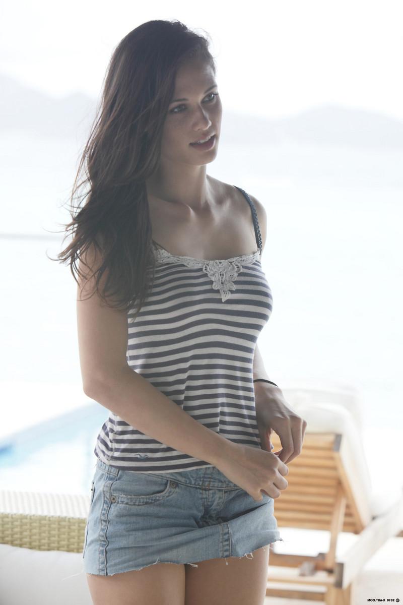 16P Beautiful freckled teen model nude
