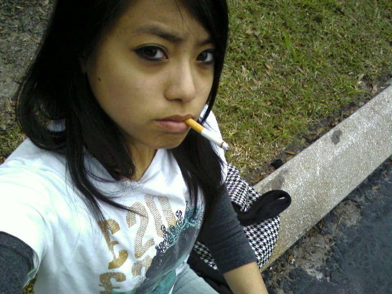 13P Really cute Asian teen having fun and taking mirror pics
