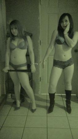 18P Some chubby Asian chicks posing for nightvision