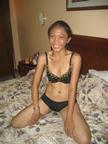 15P Filipina freelancer gets naked before choking on white cock