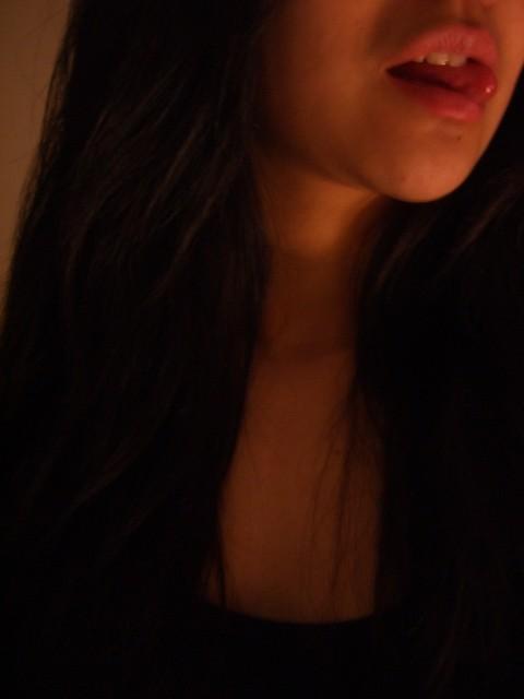 16P Photos of an Asian teen with nice tits and hairy pussy