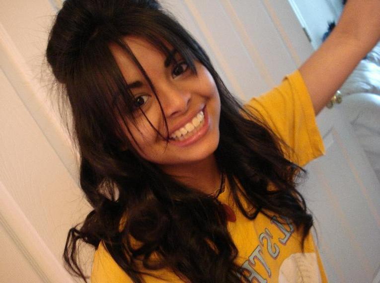 16P Cute mixed race Asian teen taking selfpics