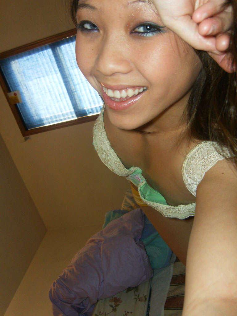 16P Sweetie posing for sexy selfpics plus one semi-topless shot