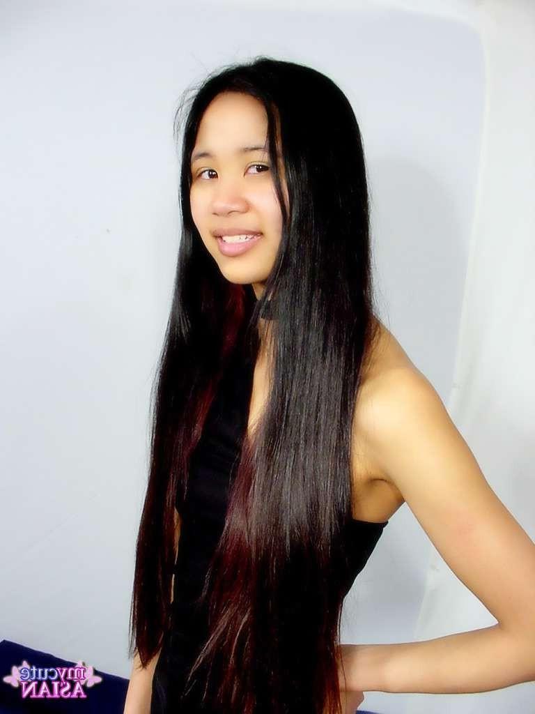 16P Shy Chinese coed strip and spreads her pussy