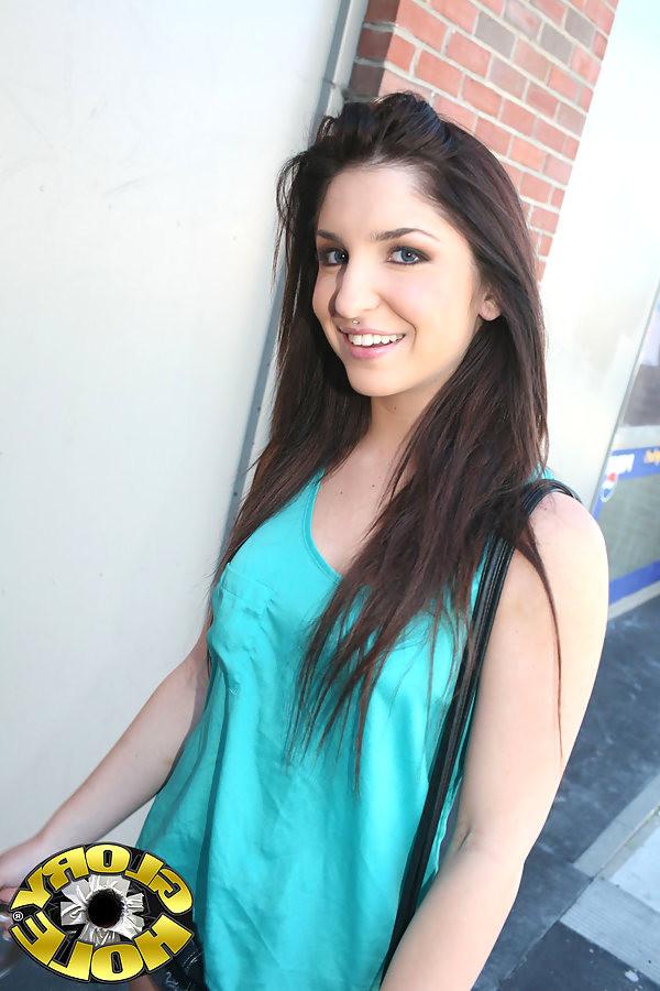 17P Giselle Leon wandering into a dirty public Restroom