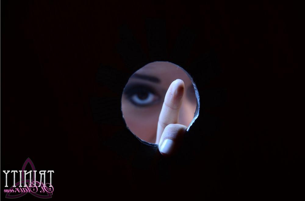 15P Trinity St Clair sucking cock in a gloryhole