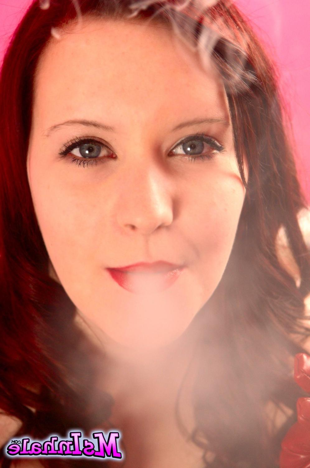 15P MsInhale wears red lipstick and leather gloves 