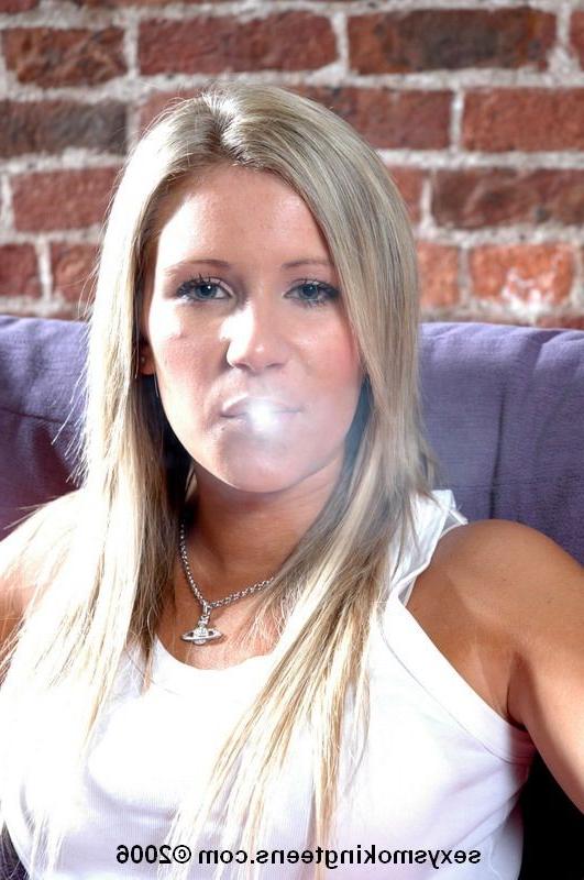 16P Sexy 18 yr old smoking fetish teen smokes a long cigarette