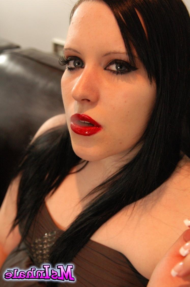 16P Naughty girl pulls her tits our of her dress as she smokes a lon