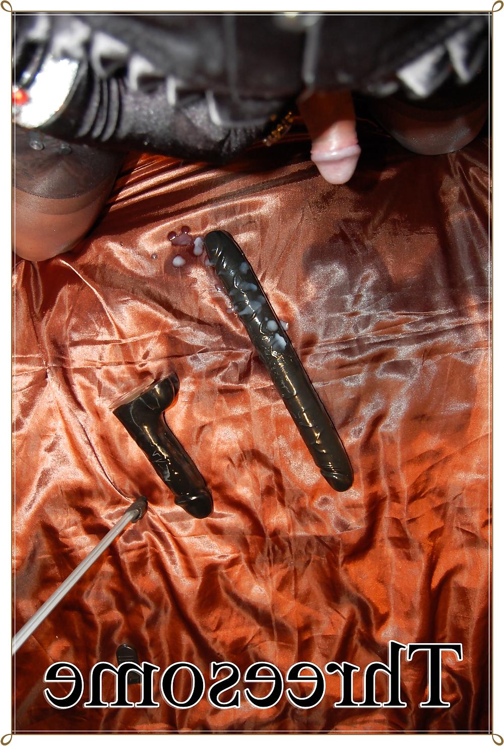 25P Dildo play & satin.