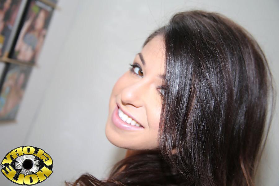 15P Horny brunette Mia Gold gets pounded in a Gloryhole