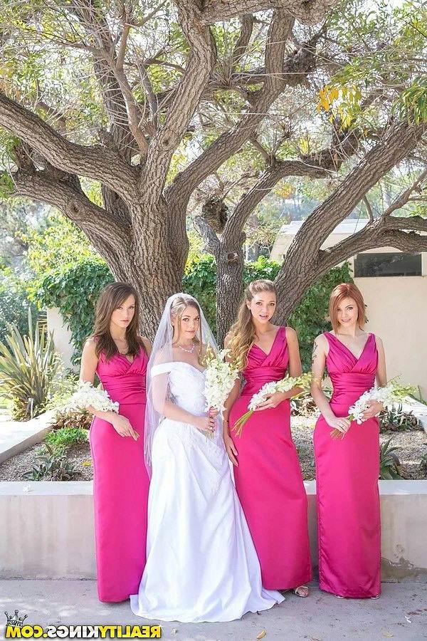 12P Bride has sex with her bridesmaids on her wedding day