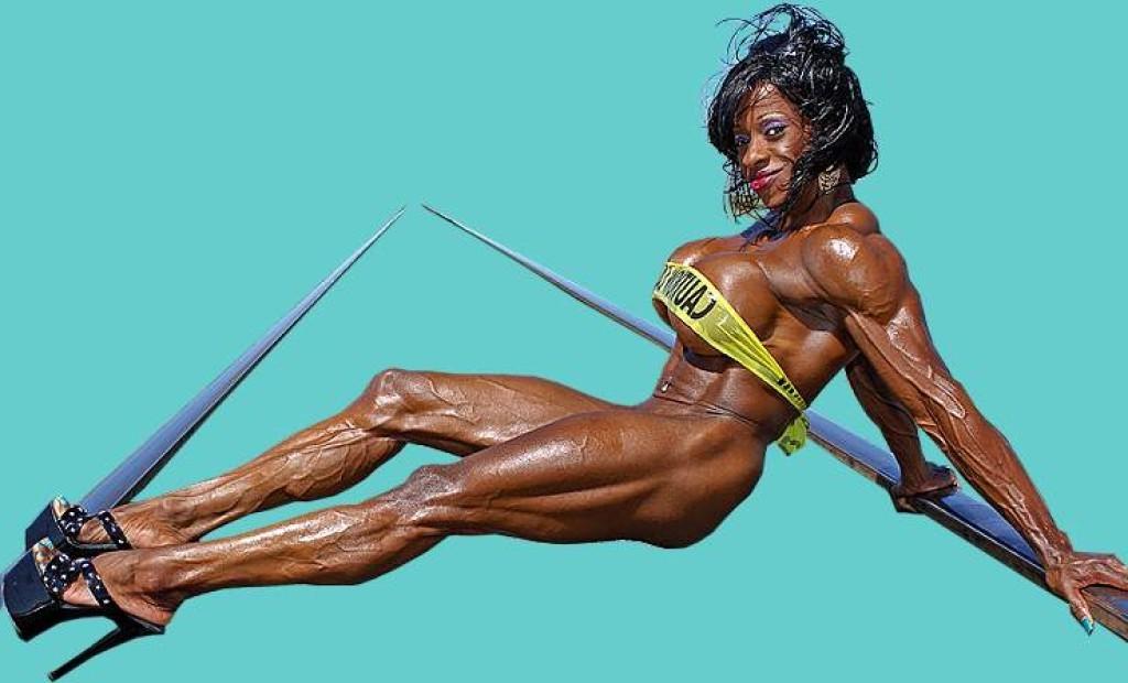 12P hardbody chix show off their gorgeous muscles