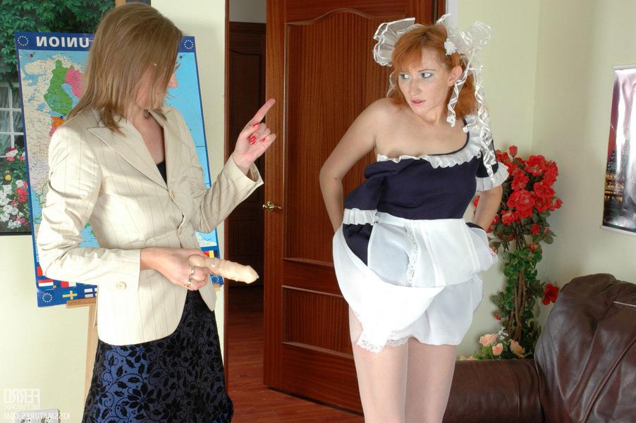 12P Nasty ponytailed doll learns the ropes of lez kissing and play with mature