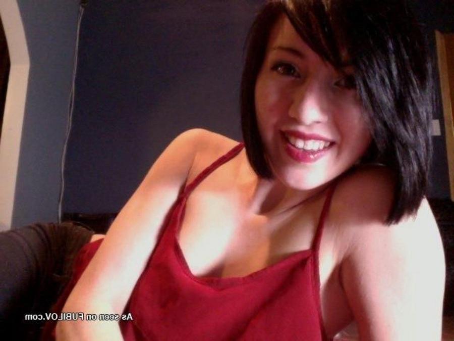 9P Collection of a sexy kinky babe flashing her perky tits
