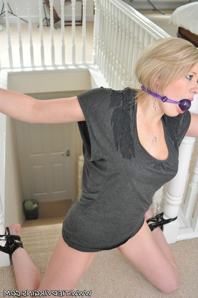 12P Beautiful Tied Virgin Mia Bound and made to pay