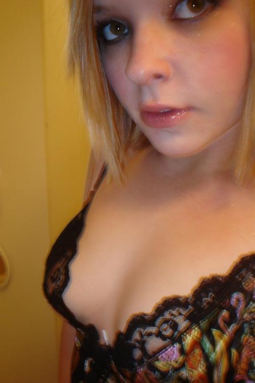 15P Gorgeous cute teen with big tits posing on camera