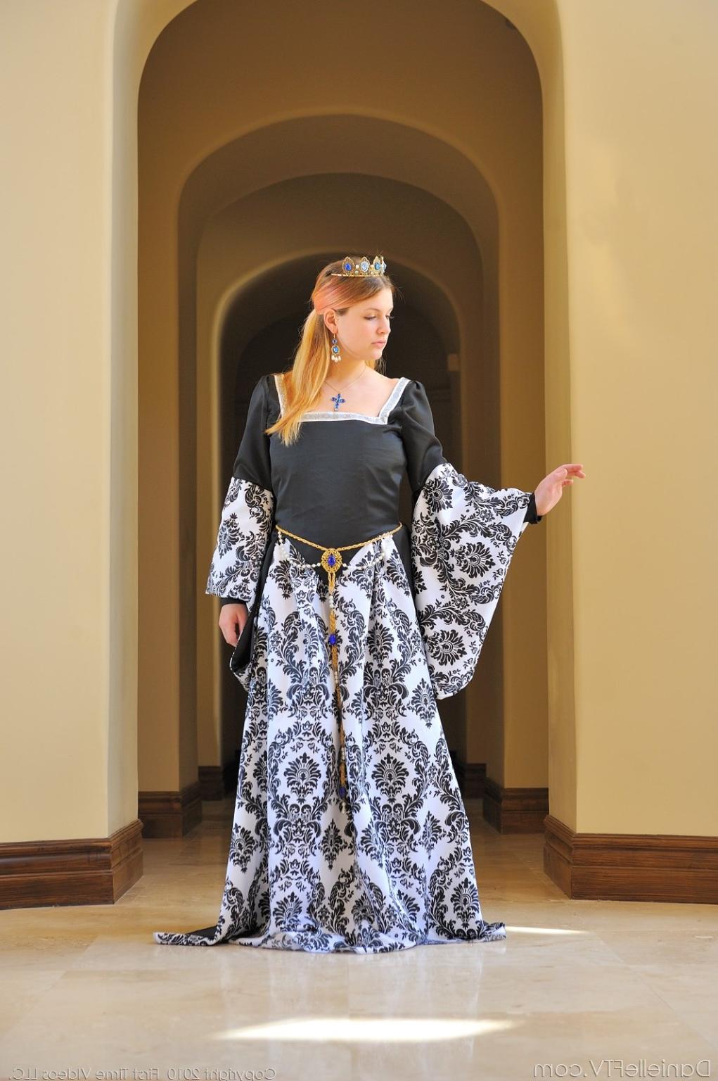 15P Danielle plays dress up like a queen