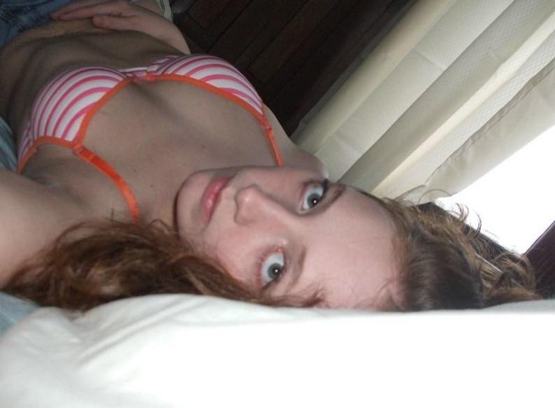15P Gorgeous cute teen with big tits posing on camera