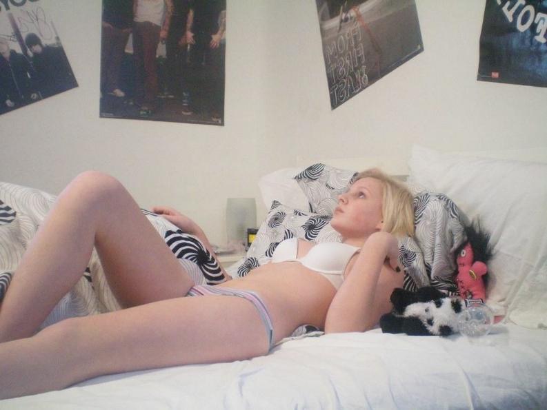 15P Gorgeous cute teen with big tits posing on camera