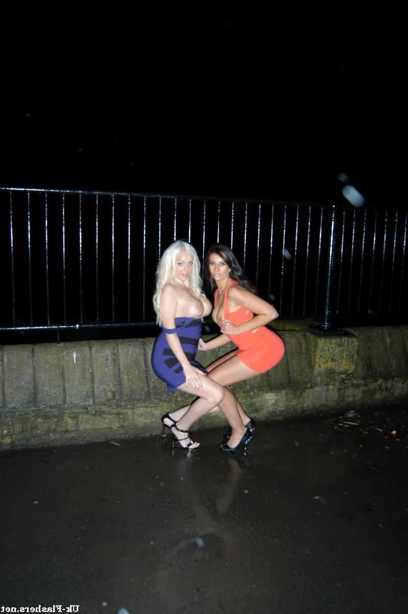 16P Firebrigade flashing and big tits nude in public by uk pornstars Gemma Maddock a