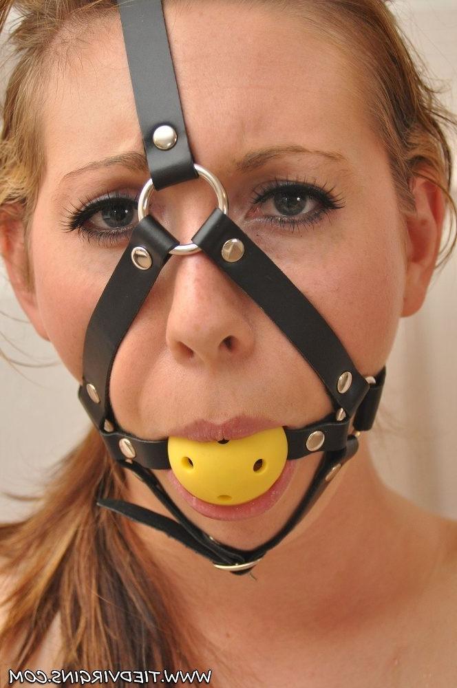 11P Tied Virgin stripped to her panties and treated like a slave