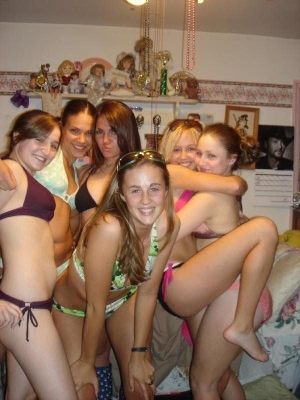 18P Party animal babes getting wild and nasty