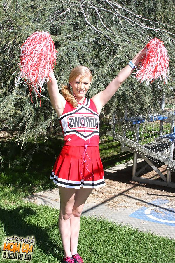 20P Erica Lauren and her cheerleader Daughter gets banged by a black