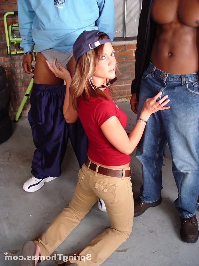 18P Spring Thomas gets creampied and facialed by black dudes