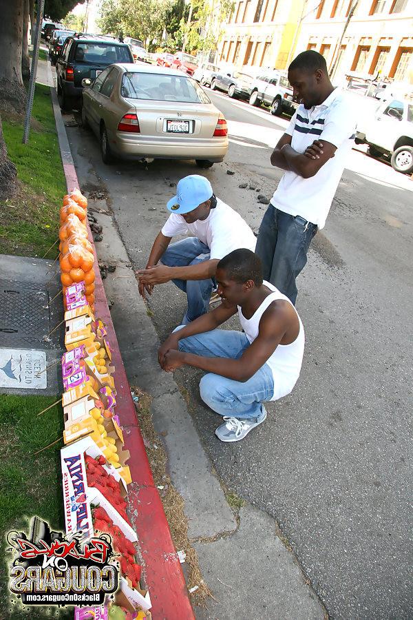 18P Hot MILF Syren DeMer gets gangbanged by three hung black guys
