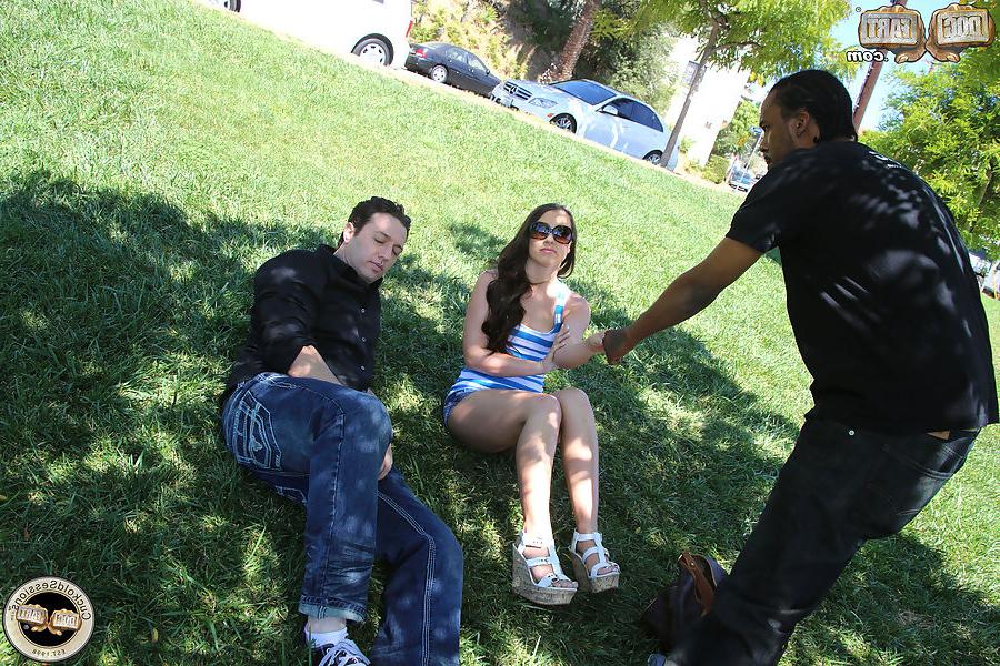 12P Lola Foxx cuckold watching she goes black