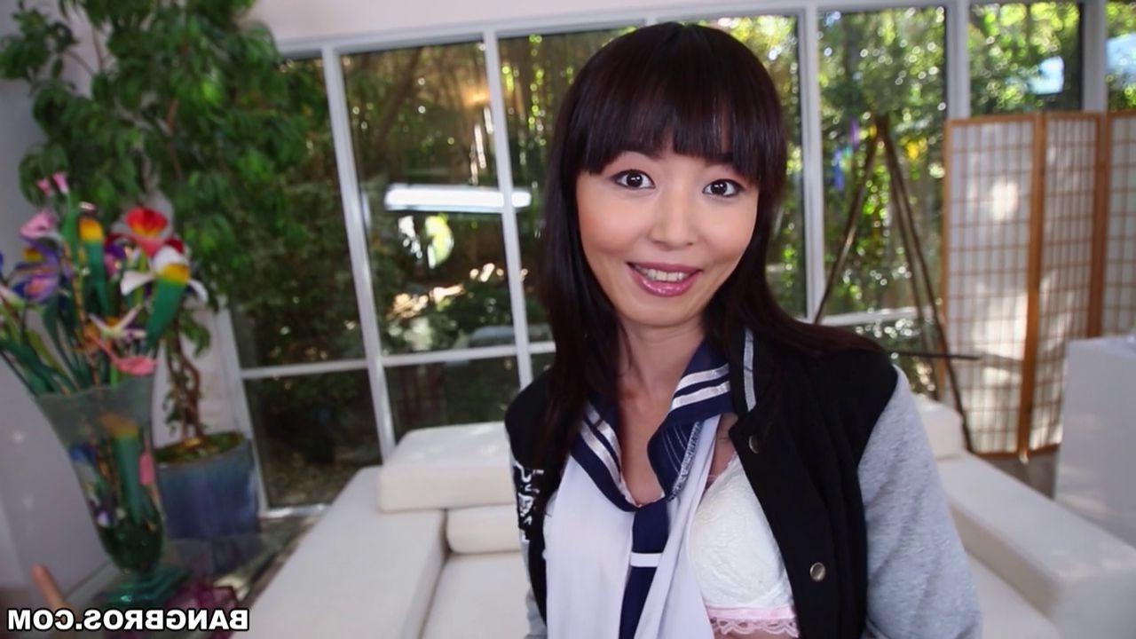 16P Japanese beauty Marica Hase goes black and big
