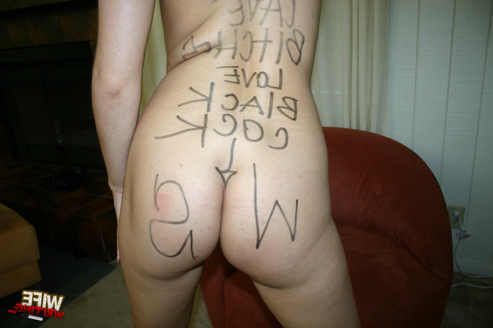 15P Brunette interracial marked sucks black eats sperm