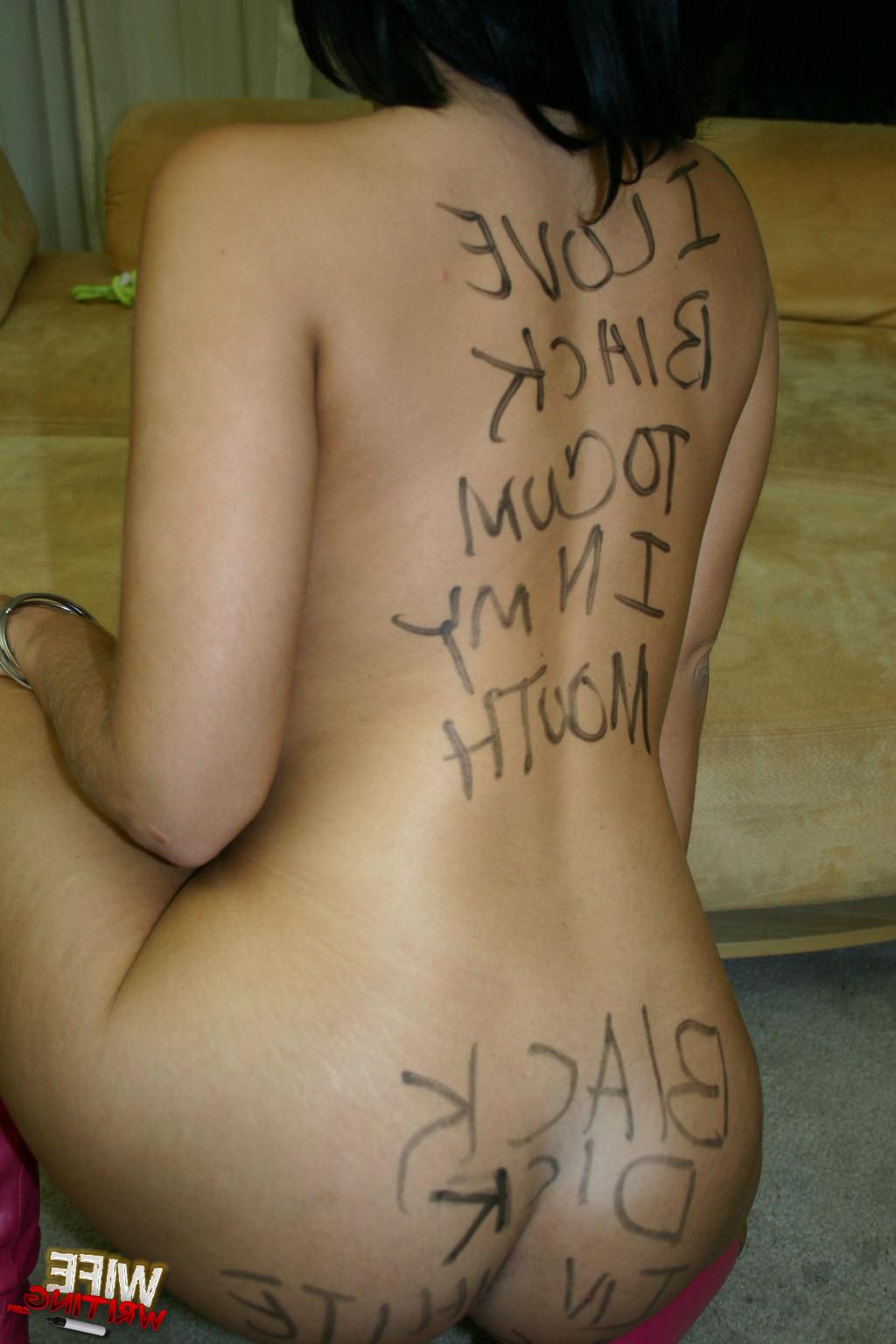 15P Avy Lee Roth marked interracial blowjob cum mouth