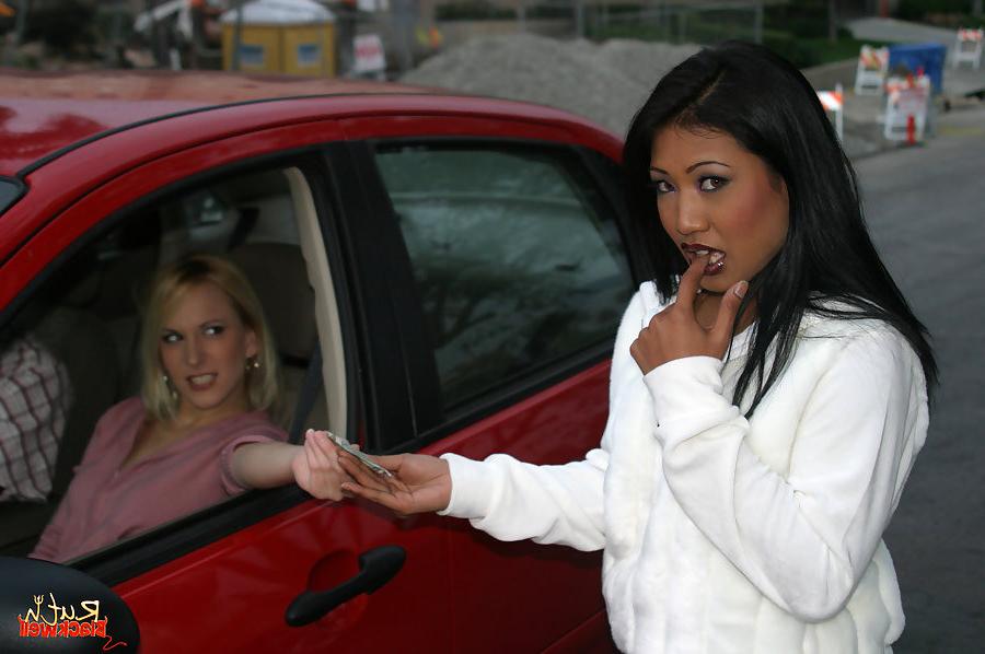16P Lyla Lei and Erin Moore swapping a massive black cock