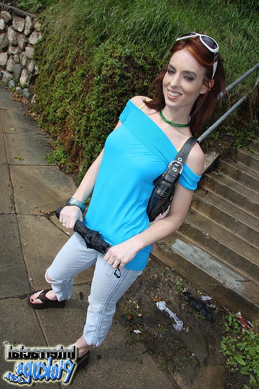 15P Riley Shy letting a black stratnger videotape her