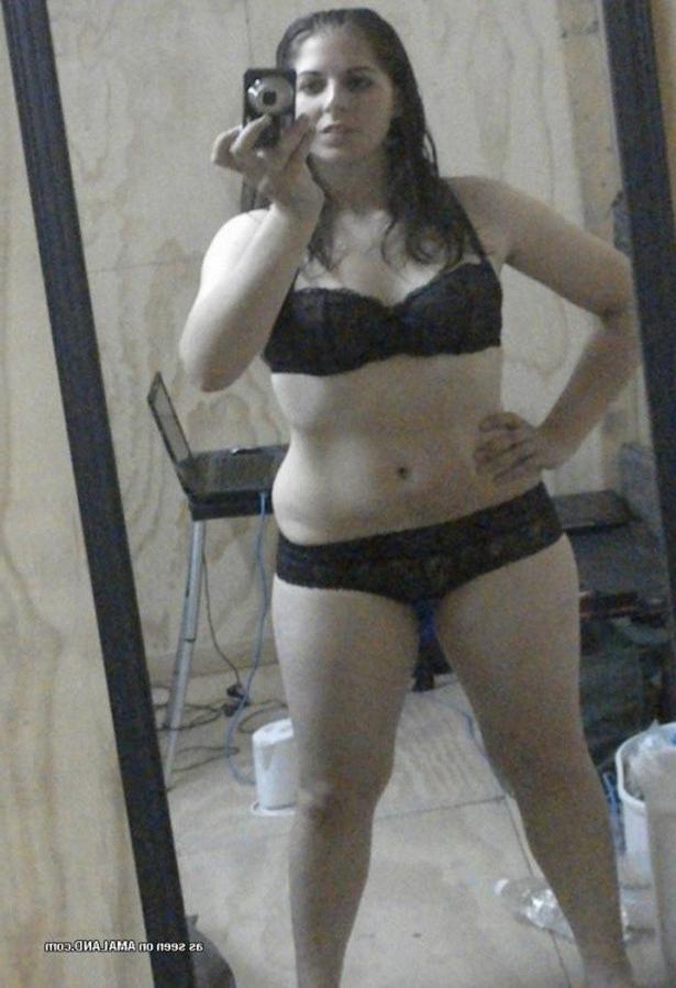 10P Chubby brunette GF gets naked while selfshooting
